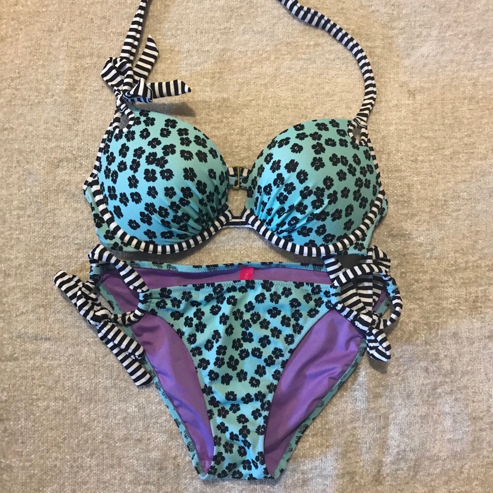 Blue Floral Victoria’s Secret Bikini